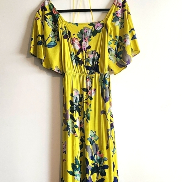 Soft Surroundings Maise Floral Square Neck Maxi Dress Size PM - Picture 2 of 7